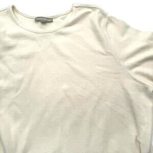 Woman‎ Within 2X 26/28 SOFT Ivory Cream Fleece Tunic Sweater Sweatshirt Pullover